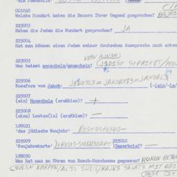 Western questionnaire, answ...