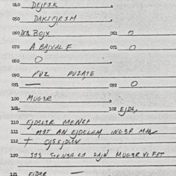Eastern questionnaire, answ...