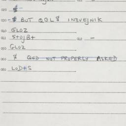 Eastern questionnaire, answ...