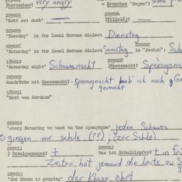 Western questionnaire, answ...