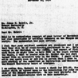 Letter from Guy B. Johnson ...