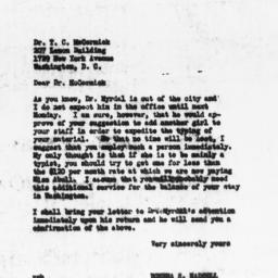 Letter from Rowena S. Hadse...