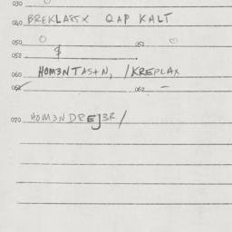 Eastern questionnaire, answ...