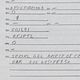 Eastern questionnaire, answ...