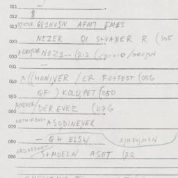 Eastern questionnaire, answ...