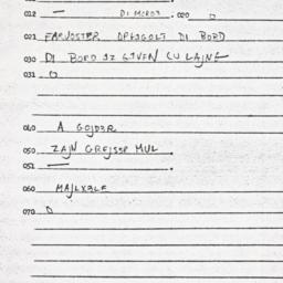 Eastern questionnaire, answ...