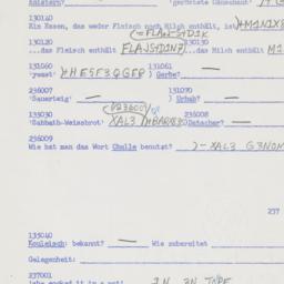 Western questionnaire, answ...