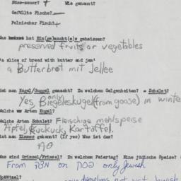Western questionnaire, answ...