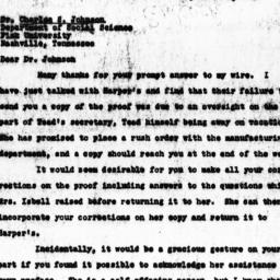 Letter from Charles Dollard...