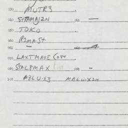Eastern questionnaire, answ...