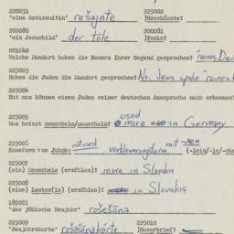 Western questionnaire, answ...