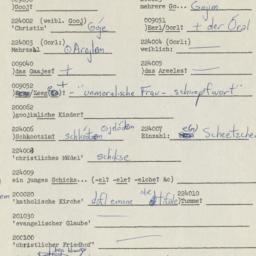Western questionnaire, answ...