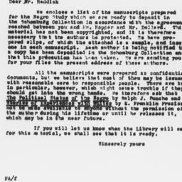 Letter from Florence Anders...