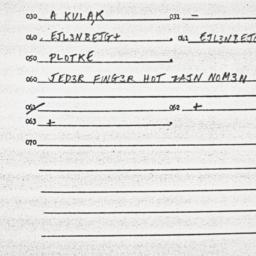 Eastern questionnaire, answ...