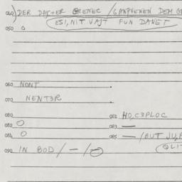 Eastern questionnaire, answ...