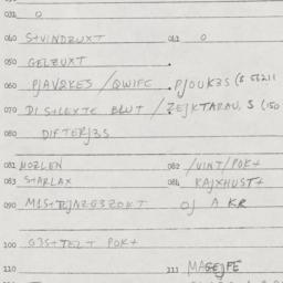 Eastern questionnaire, answ...