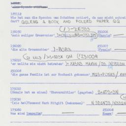 Western questionnaire, answ...