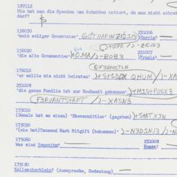 Western questionnaire, answ...