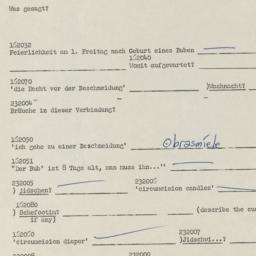 Western questionnaire, answ...