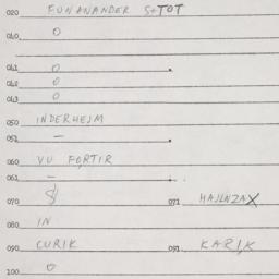 Eastern questionnaire, answ...