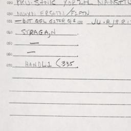 Eastern questionnaire, answ...