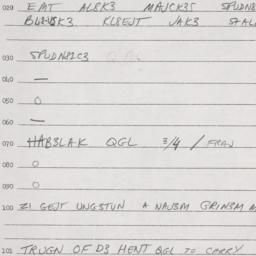 Eastern questionnaire, answ...