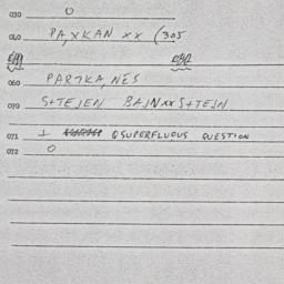 Eastern questionnaire, answ...