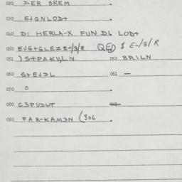 Eastern questionnaire, answ...