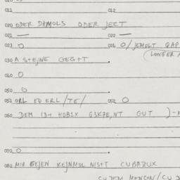 Eastern questionnaire, answ...