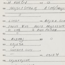 Eastern questionnaire, answ...