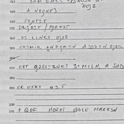 Eastern questionnaire, answ...