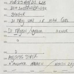 Eastern questionnaire, answ...