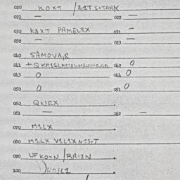 Eastern questionnaire, answ...