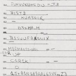 Eastern questionnaire, answ...