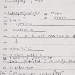 Eastern questionnaire, answ...