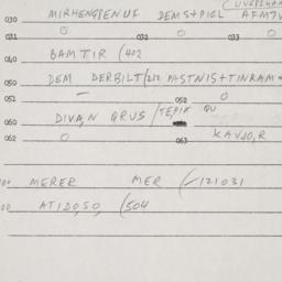 Eastern questionnaire, answ...