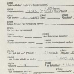 Western questionnaire, answ...