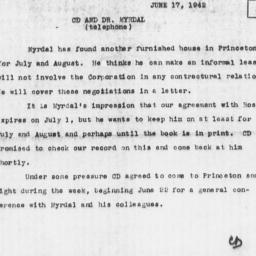 Memorandum from Charles Dol...