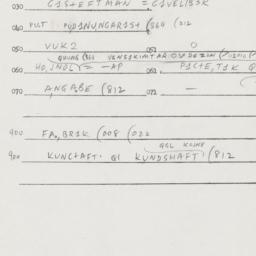 Eastern questionnaire, answ...