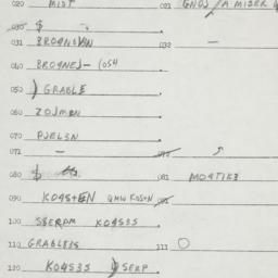 Eastern questionnaire, answ...