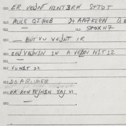 Eastern questionnaire, answ...