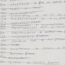 Eastern questionnaire, answ...