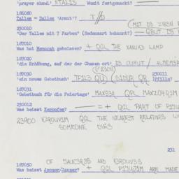 Western questionnaire, answ...