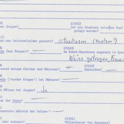 Western questionnaire, answ...