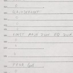 Eastern questionnaire, answ...