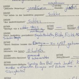 Western questionnaire, answ...