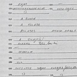 Eastern questionnaire, answ...