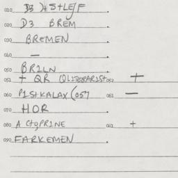 Eastern questionnaire, answ...