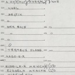 Eastern questionnaire, answ...