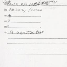 Eastern questionnaire, answ...